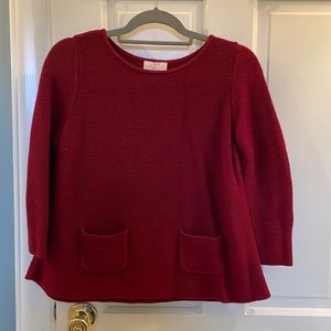 Loft Outlet Medium Petite maroon sweater
